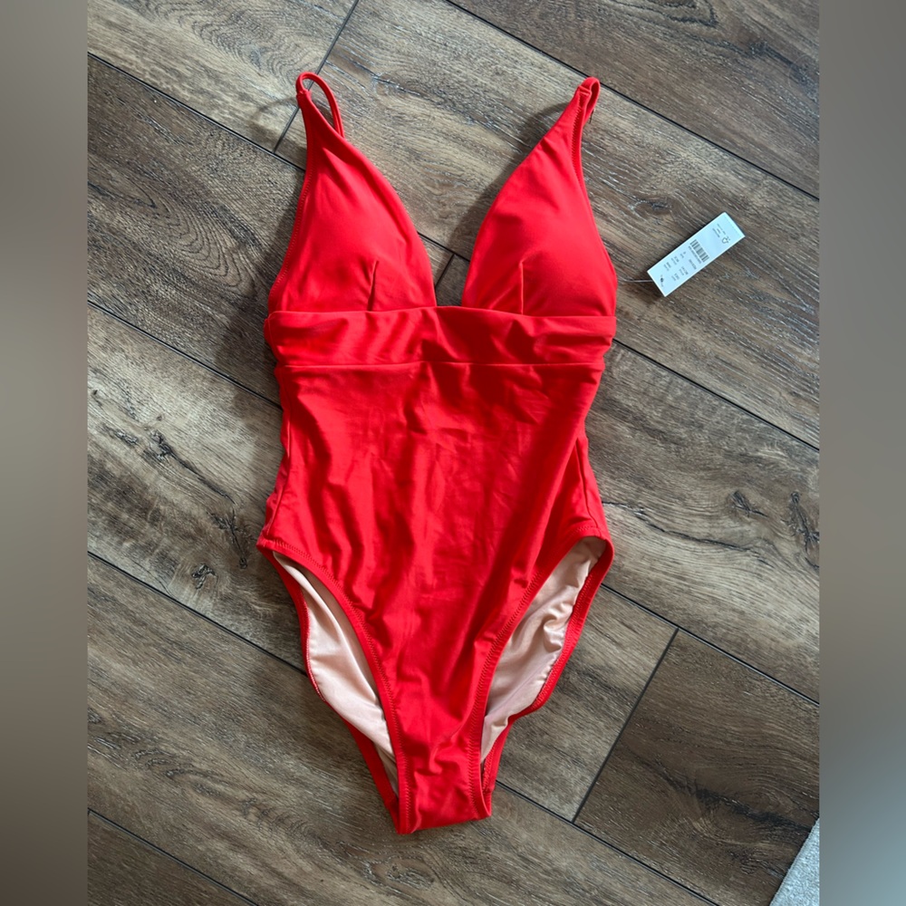 NWT J.Crew red swimsuit size 0